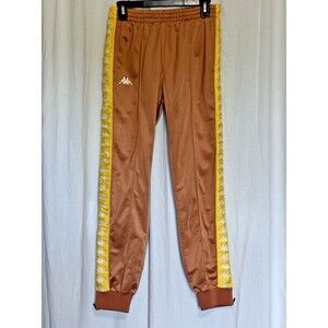 Kappa Men’s Banda Joggers With Logo Side Trim - Bronze and Yellow - Medium